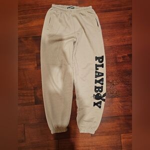 Playboy Beige Sweatpants